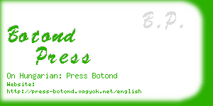 botond press business card